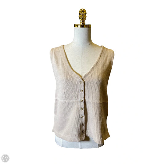 Blouse Sleeveless By Pilcro In Cream, Size: Xs