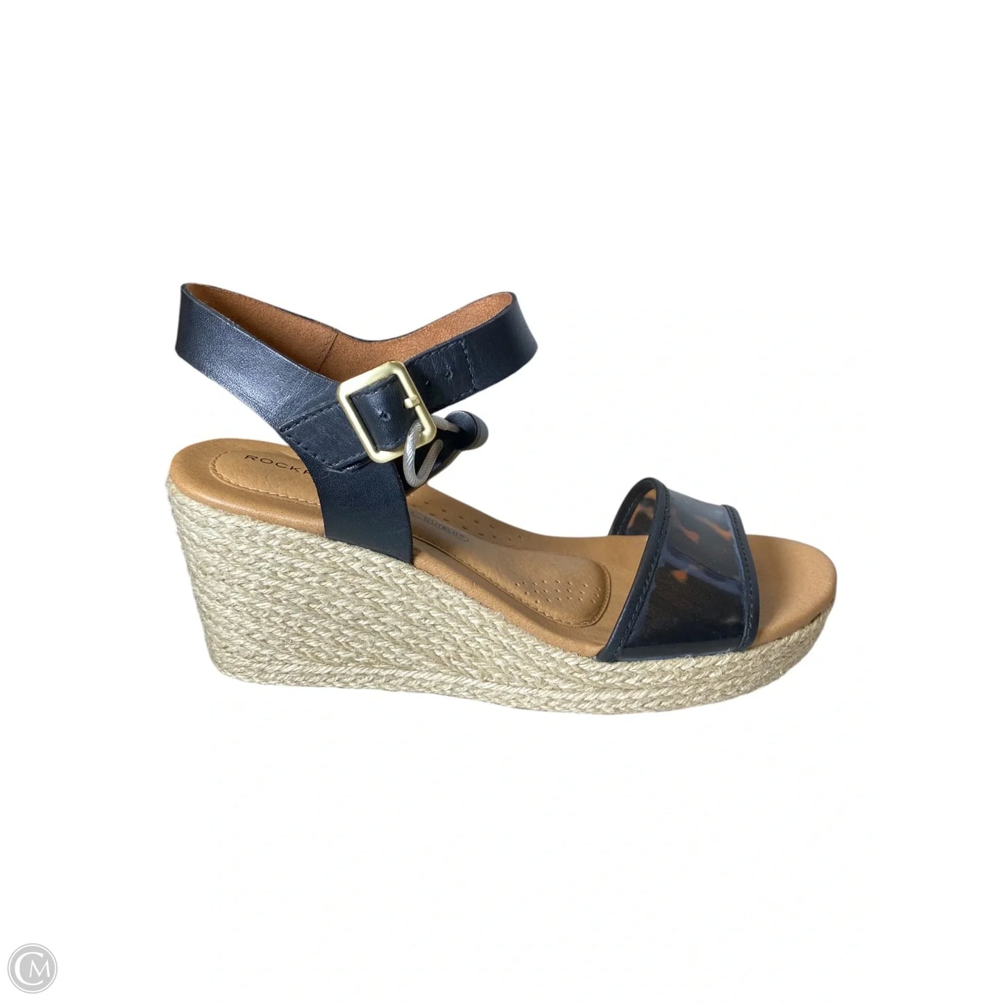 Sandals Heels Wedge By Rockport In Animal Print, Size: 6.5