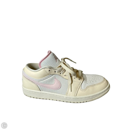 Shoes Sneakers By Nike In Pink & Yellow, Size: 9