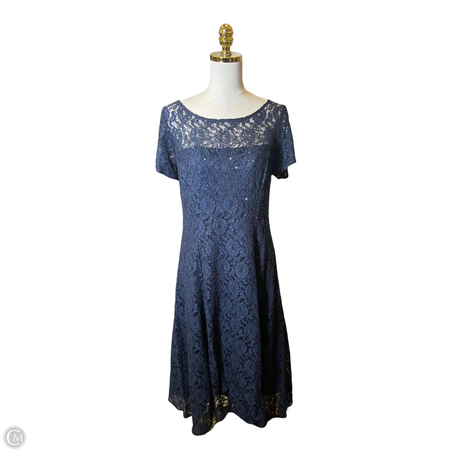 Dress Casual Midi By Clothes Mentor In Blue, Size: Xl