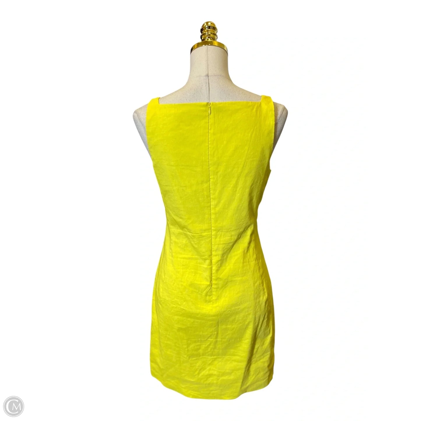 Dress Casual Midi By Theory In Yellow, Size: 4