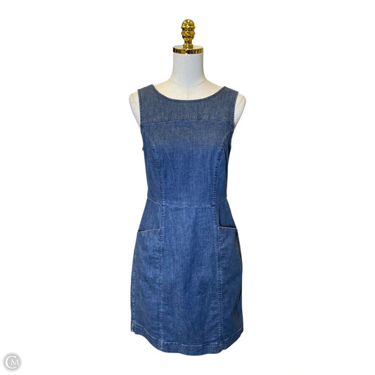 Dress Casual Midi By Boden In Blue Denim, Size: S
