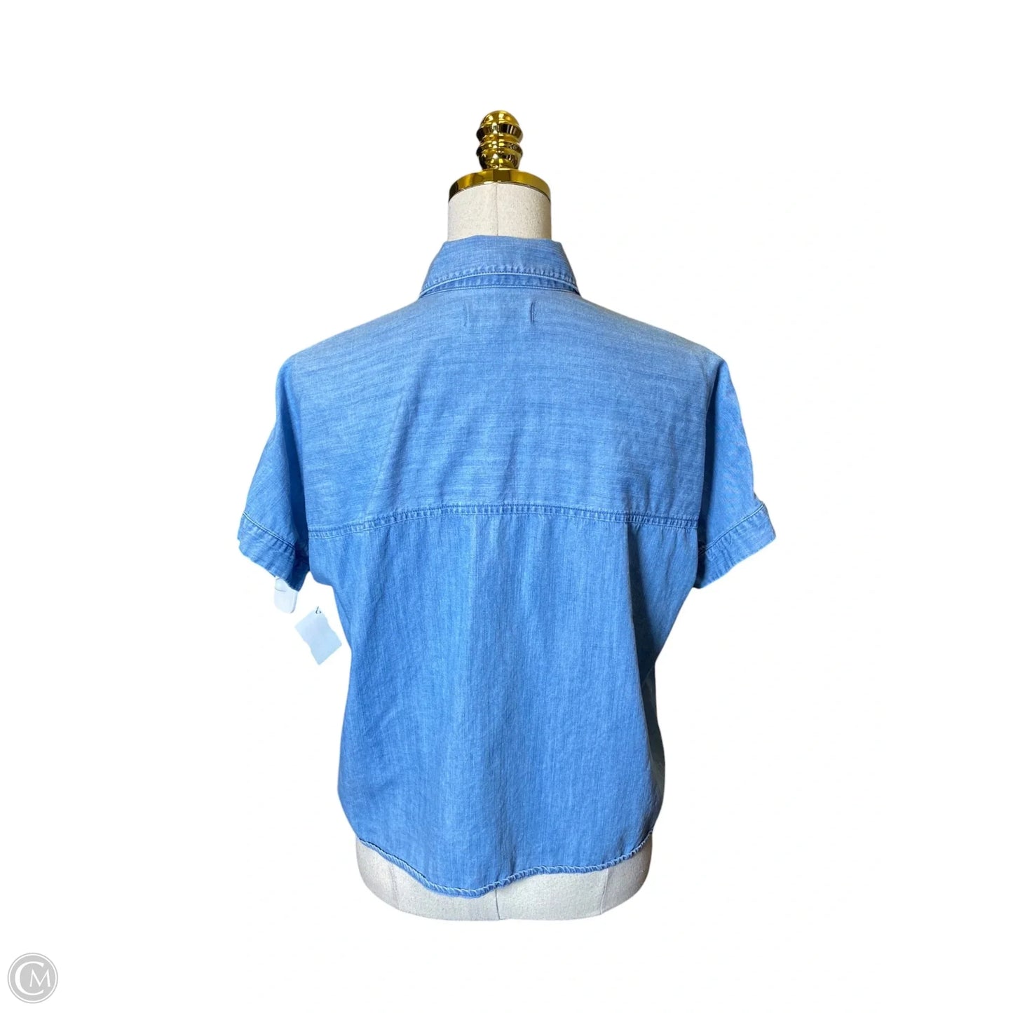 Blouse Short Sleeve By Madewell In Blue, Size: Xs