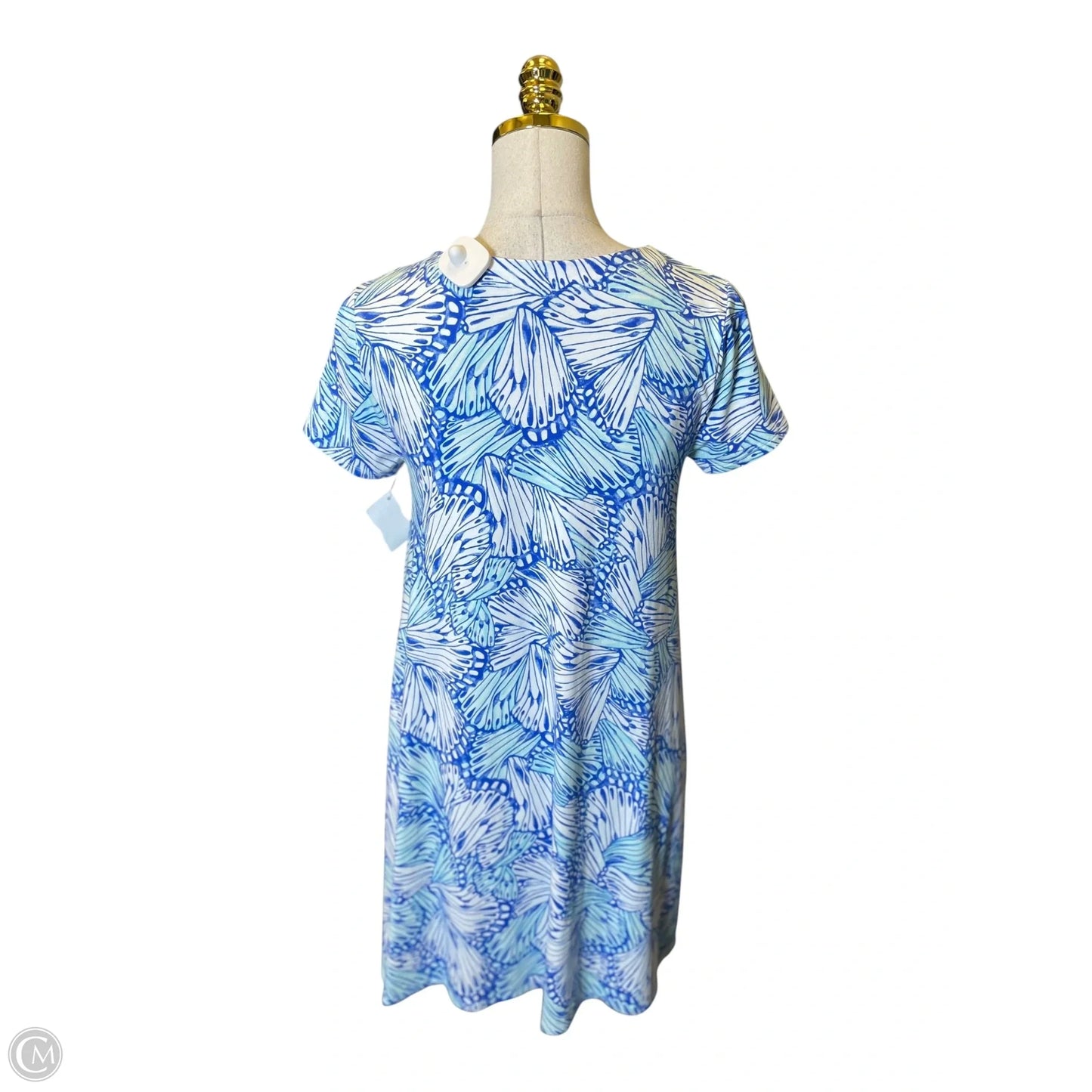 Dress Casual Midi By Talbots In Blue, Size: S