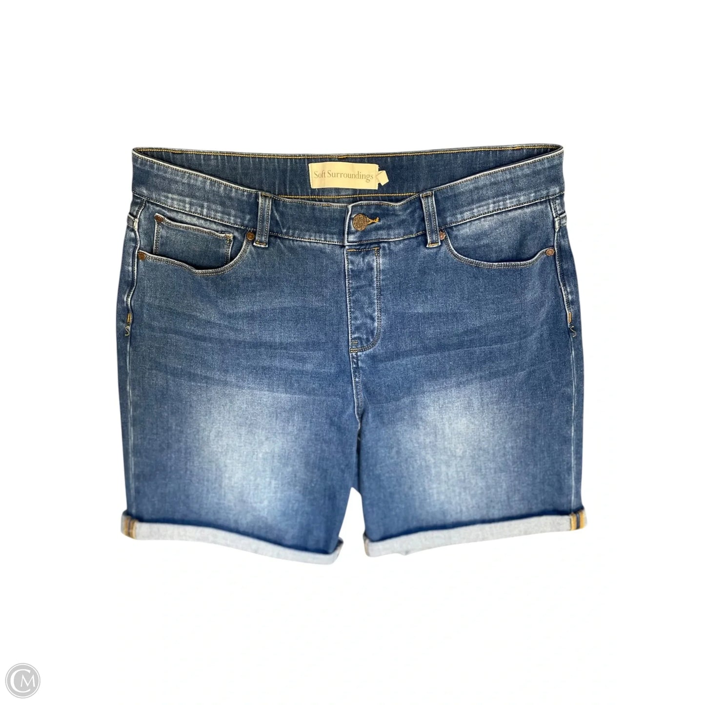 Shorts By Soft Surroundings In Blue Denim, Size: L
