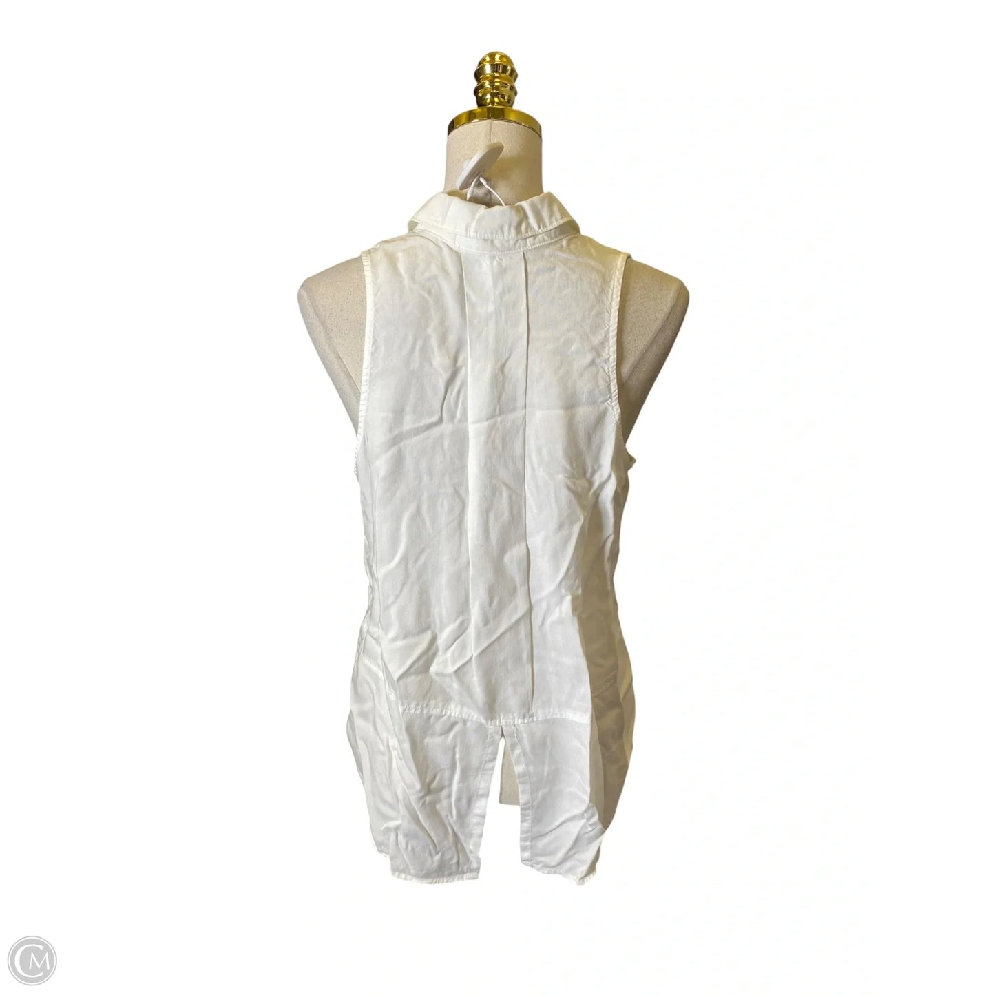 Blouse Sleeveless By Cloth & Stone In White, Size: M