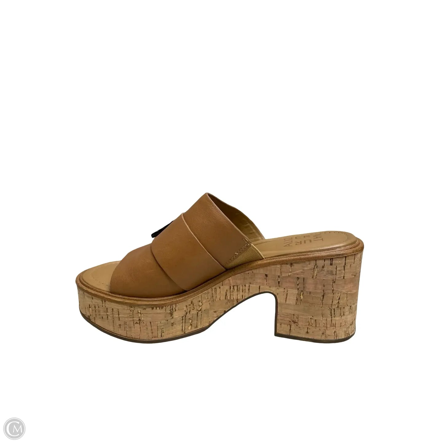 Sandals Heels Block By Naturalizer In Brown, Size: 6.5