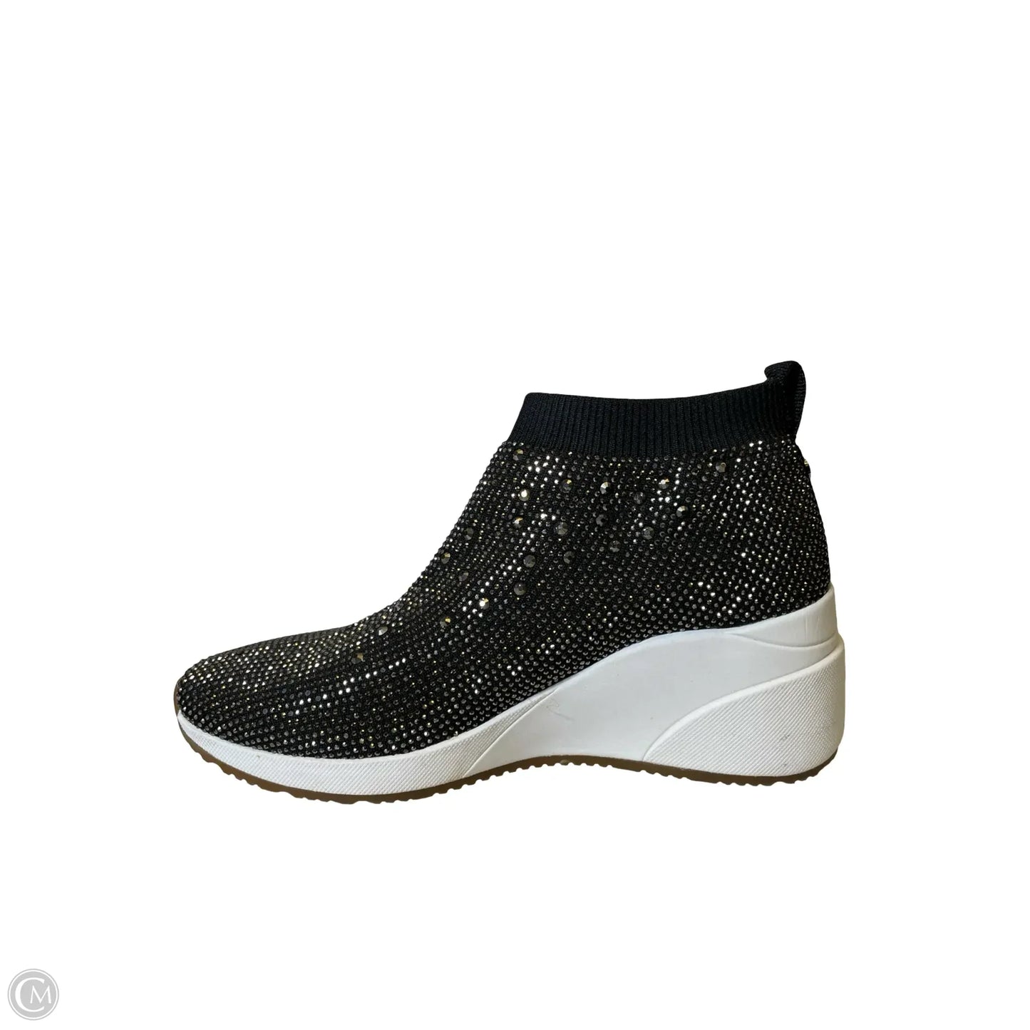 Shoes Sneakers By Alex Marie In Black & White, Size: 7