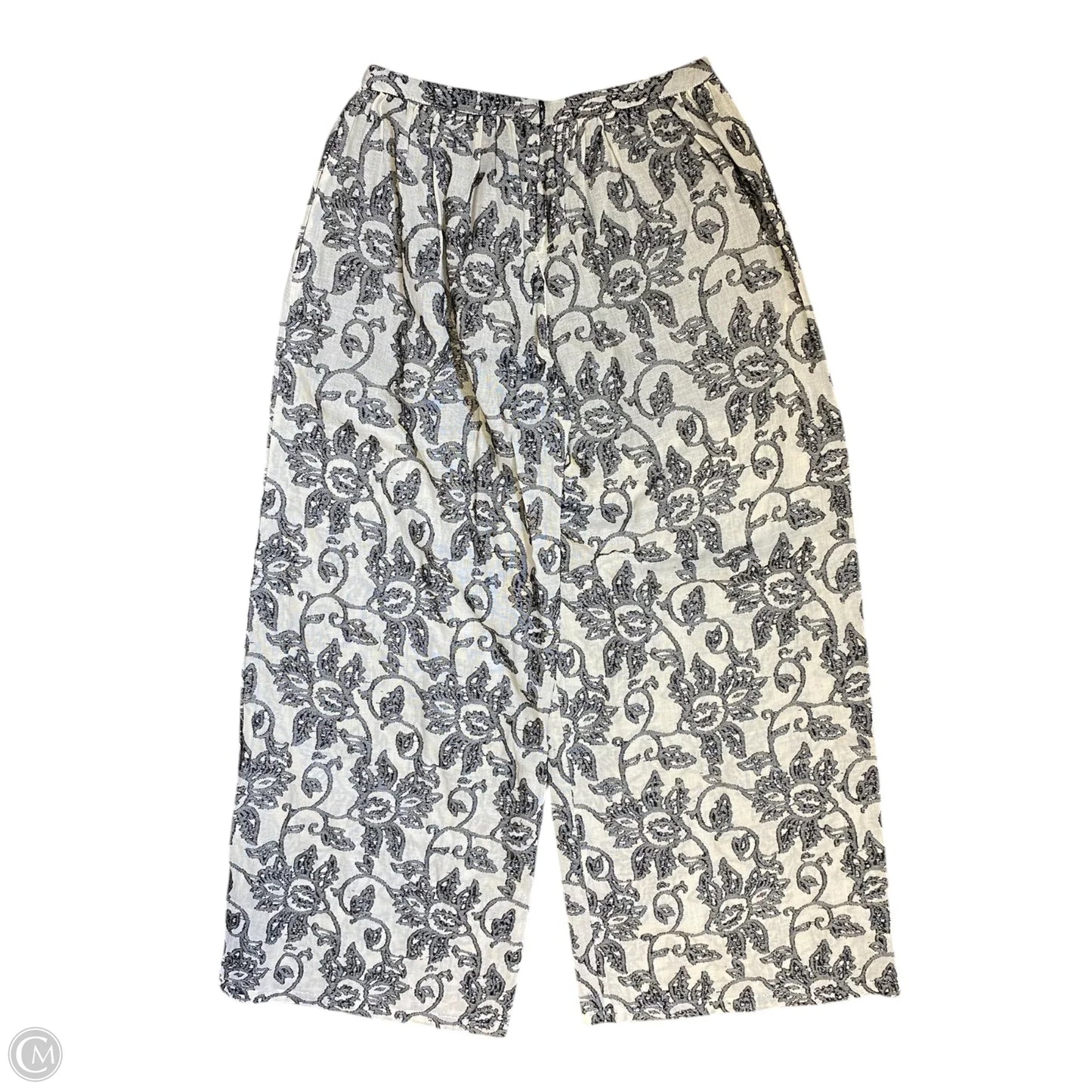 Pants Wide Leg By Clothes Mentor In Black & Cream, Size: 6