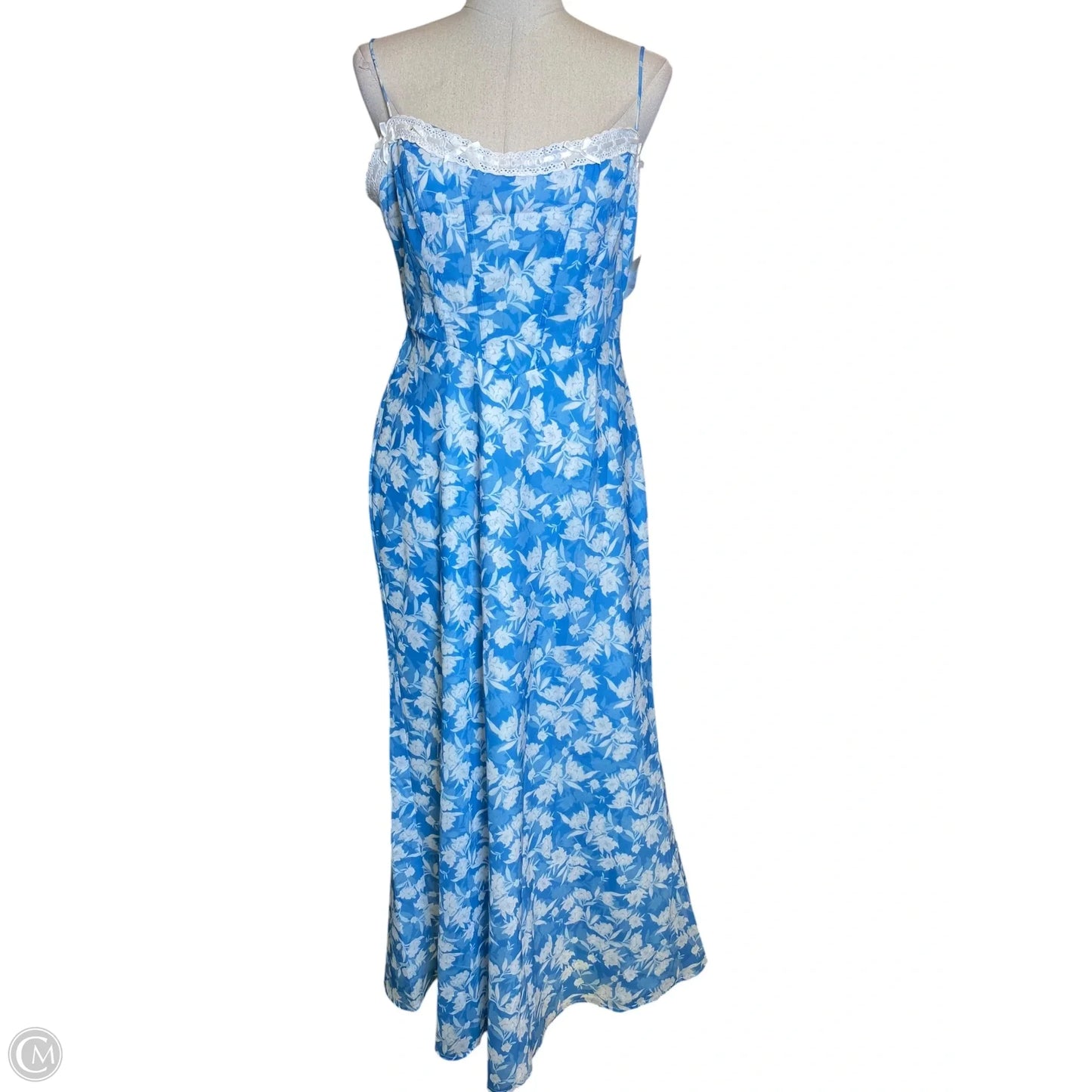 Dress Casual Maxi By Clothes Mentor In Blue, Size: L