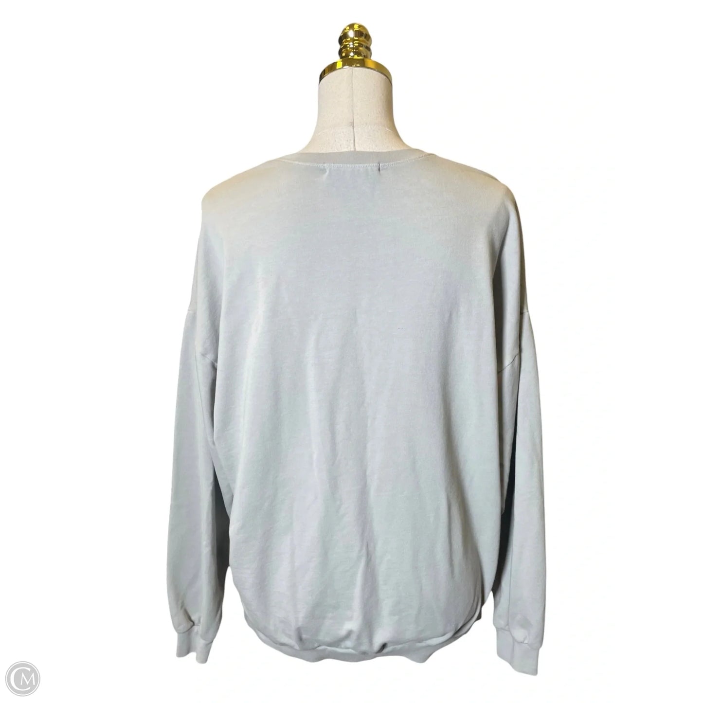 Sweatshirt Crewneck By Clothes Mentor In Grey, Size: Xs