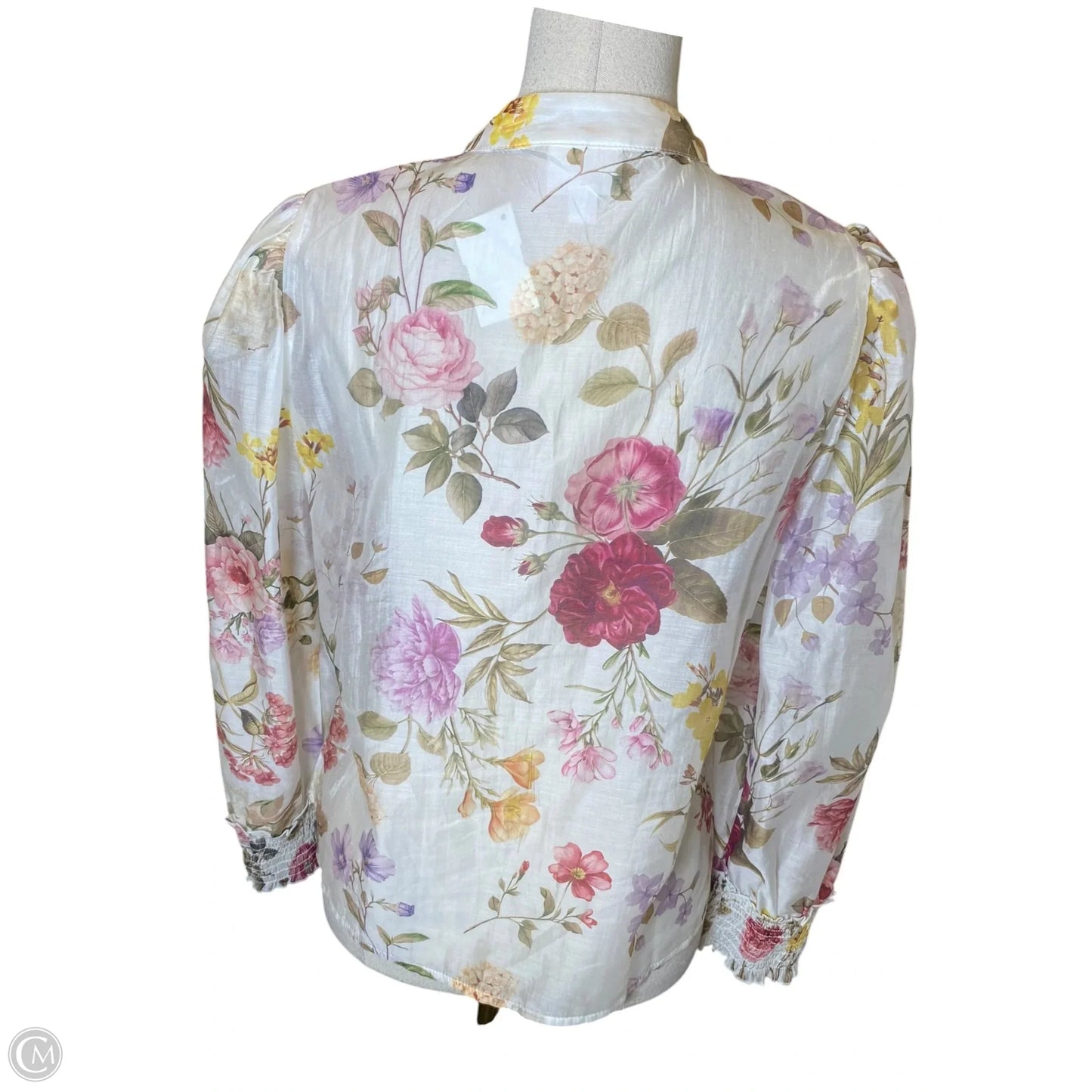 Blouse Long Sleeve By Bailey 44 In Floral Print, Size: S