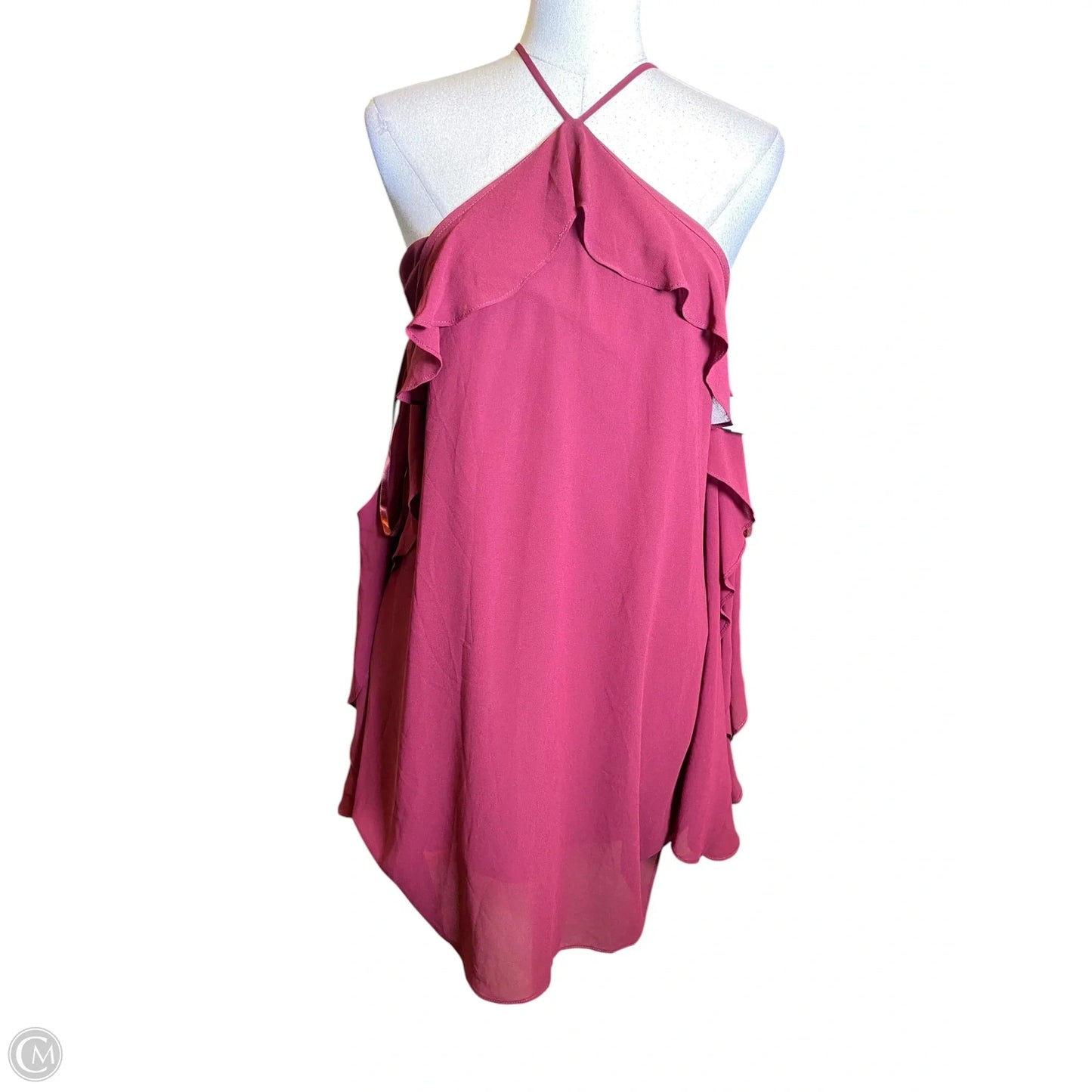 Dress Casual Midi By Naked Zebra In Red, Size: M
