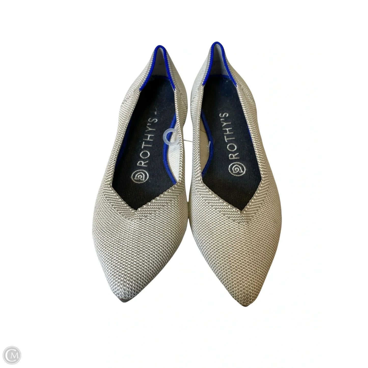 Sandals Flats By Rothys In Blue & Grey, Size: 7.5