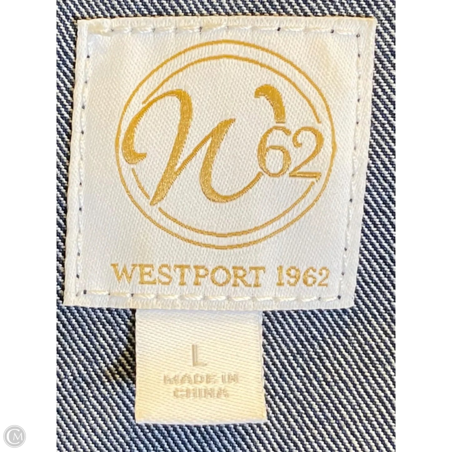 Vest Other By Westport In Blue Denim, Size: L