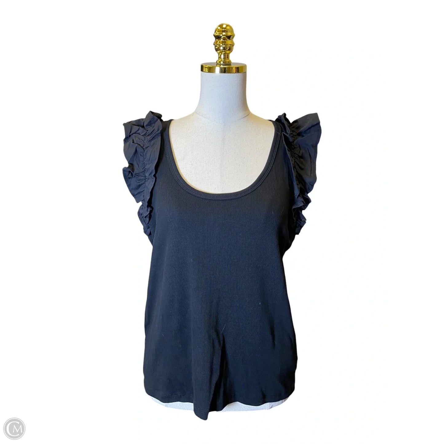 Blouse Sleeveless By Old Navy In Black, Size: Xl