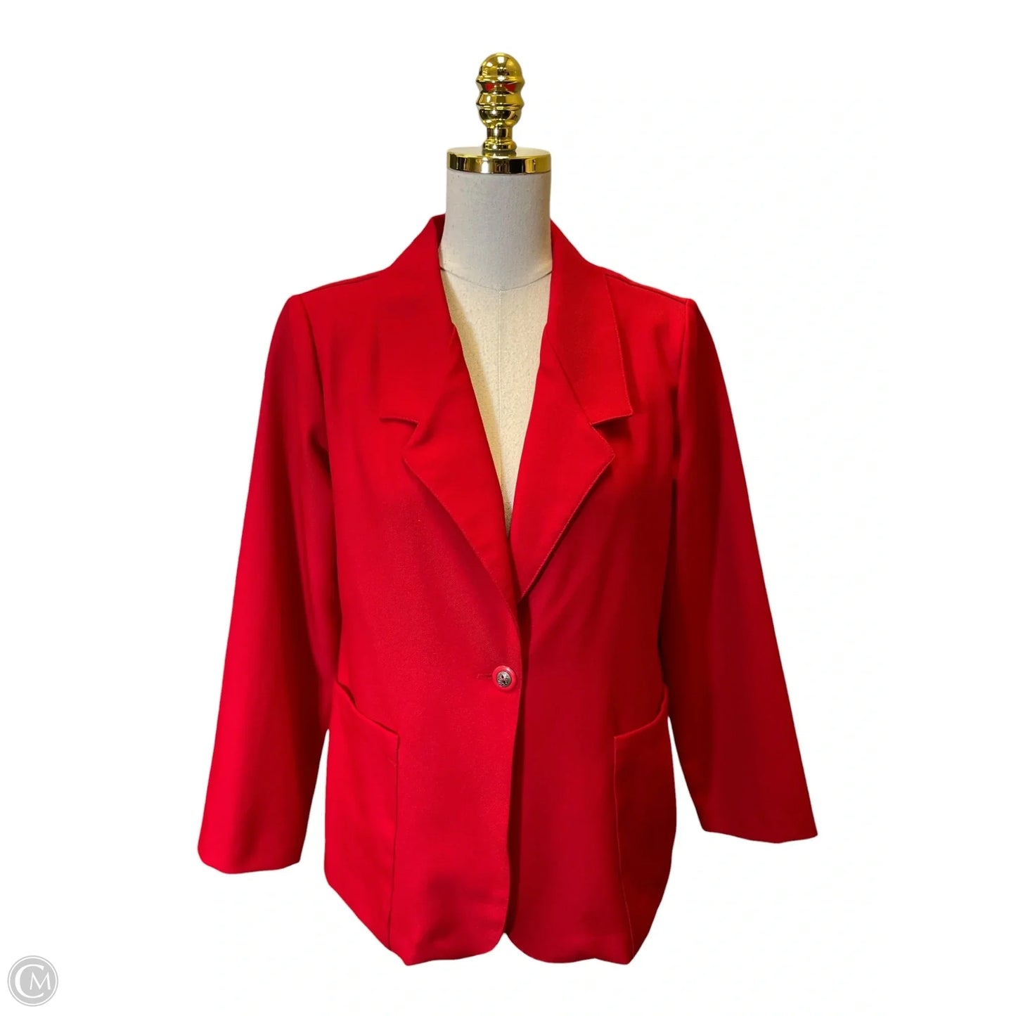 Blazer By Clothes Mentor In Red, Size: L