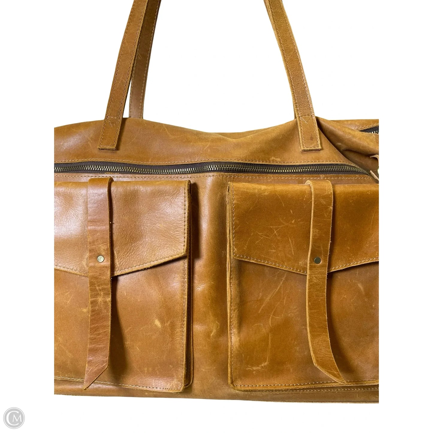 Laptop Bag Leather By RAVEN + LILY, Size: Large