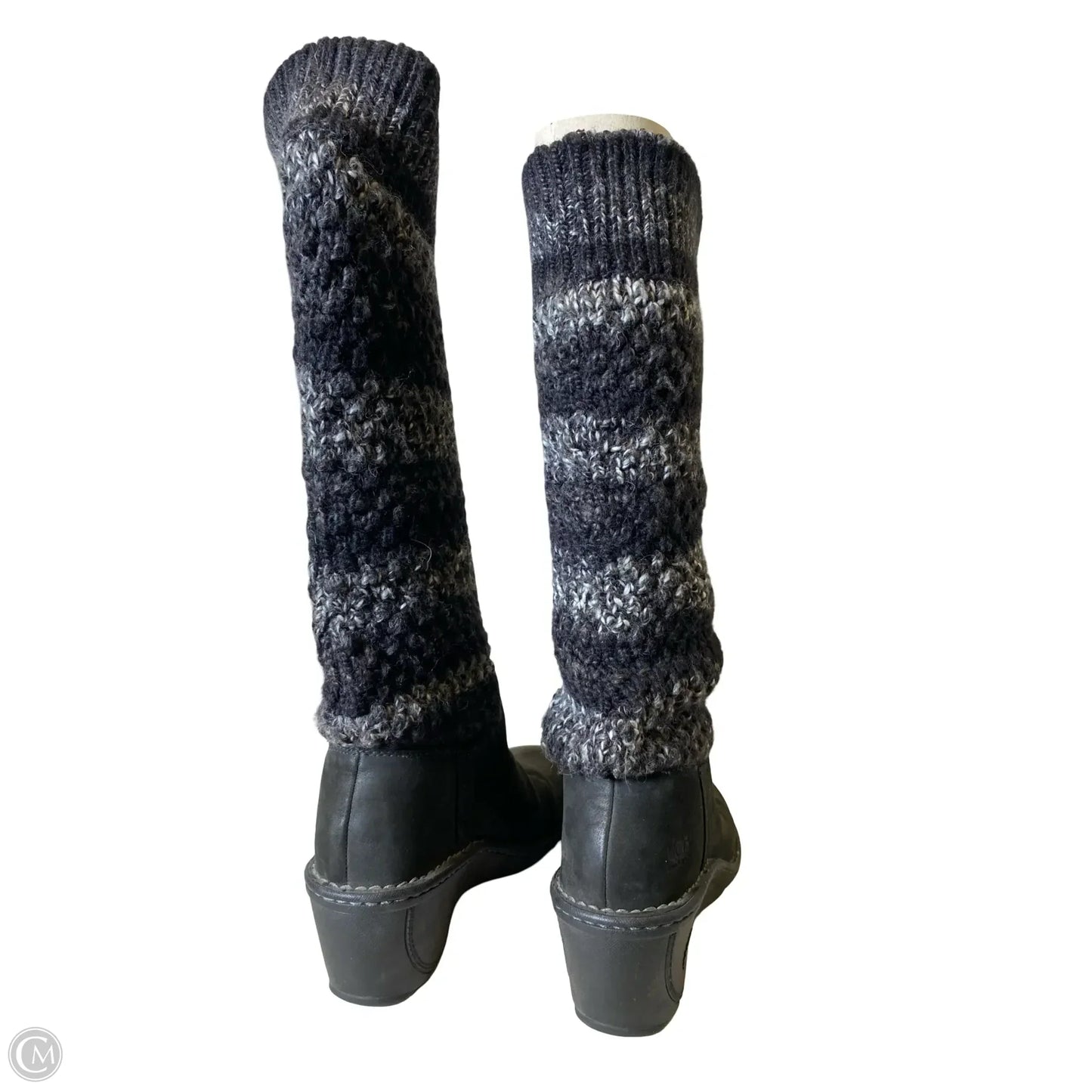 Boots Designer By Ugg In Black & Grey, Size: 9