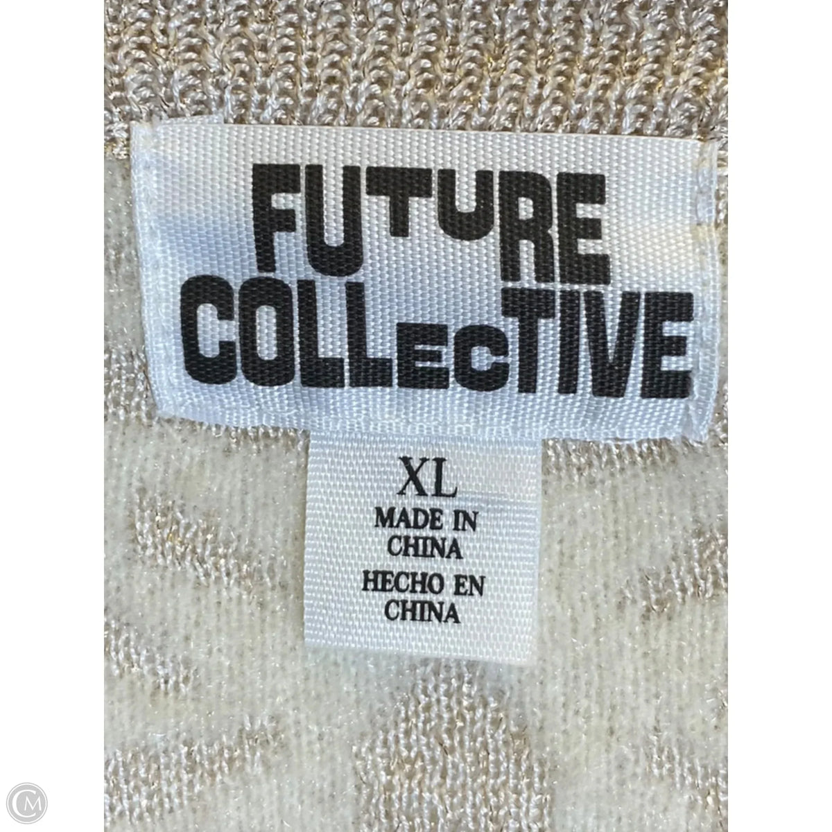 Sweater By Future Collective In Beige, Size: Xl