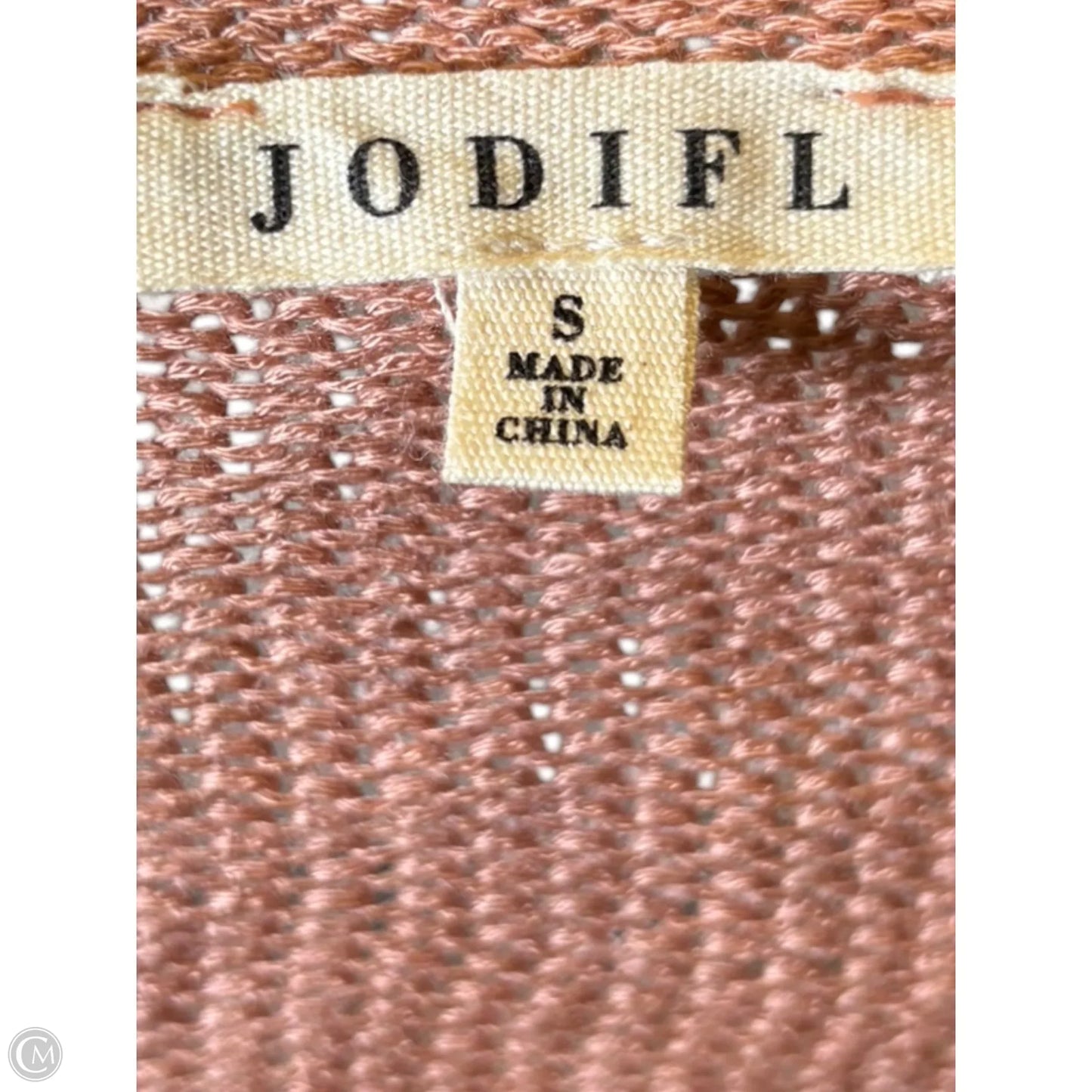 Sweater Short Sleeve By Jodifl In Pink & Silver, Size: S