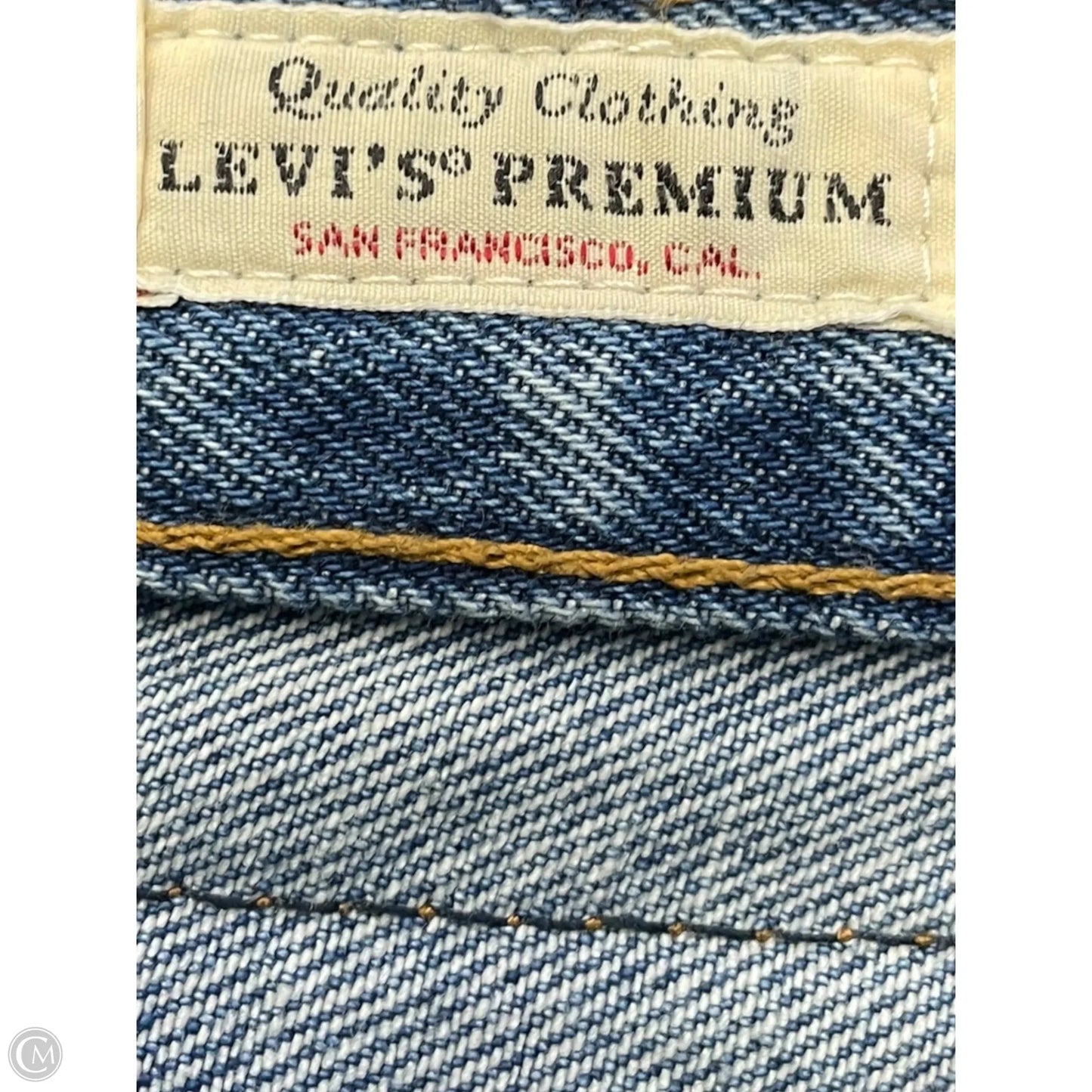 Jeans Straight By Levis In Blue Denim, Size: 2