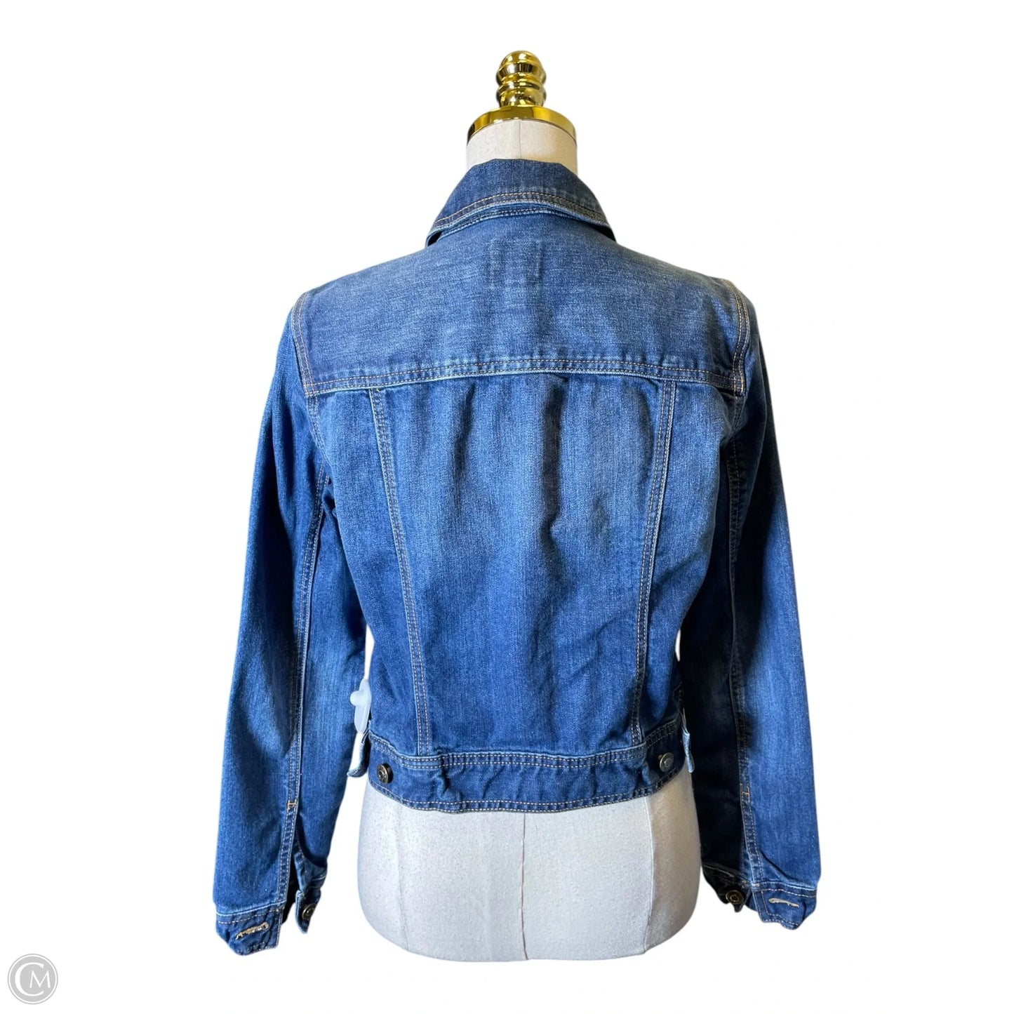 Jacket Denim By Gap In Blue Denim, Size: 0
