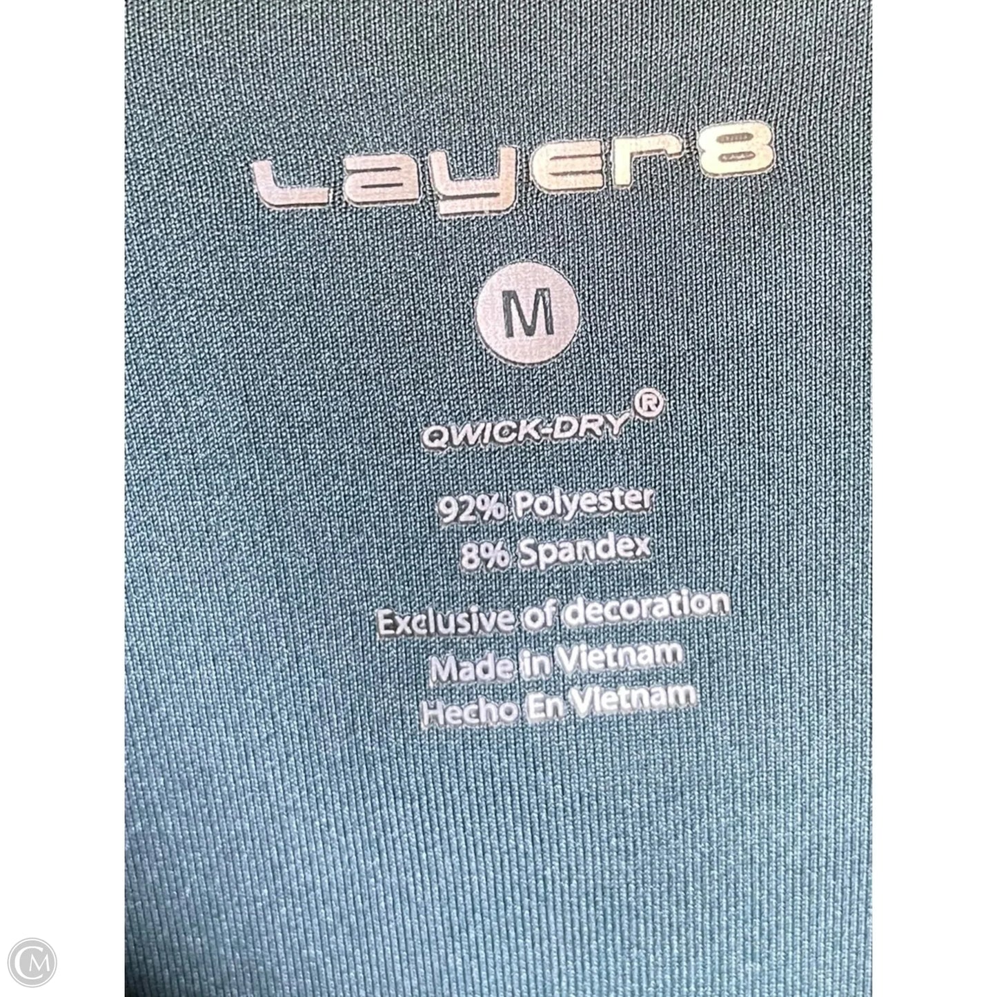 Athletic Jacket By Layer 8 In Green, Size: M