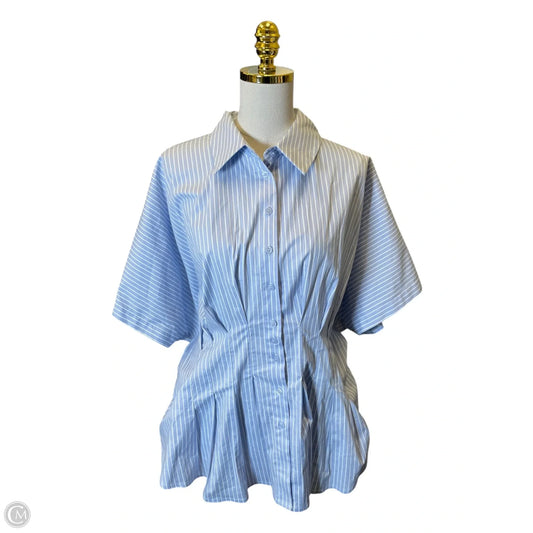 Blouse Short Sleeve By Altard State In Black & White, Size: 2x
