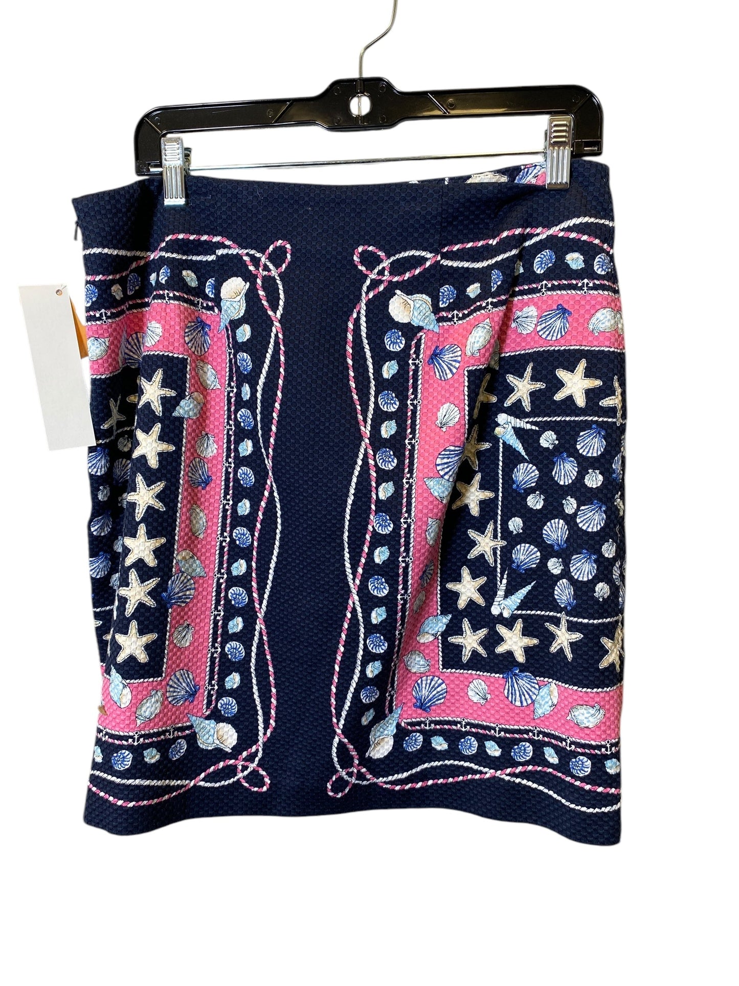 Skirt Midi By Talbots In Blue & Pink, Size: 10