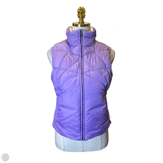 Vest Puffer & Quilted By Nike In Purple & White, Size: 0