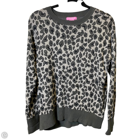 Sweater By Isaac Mizrahi In Animal Print, Size: L