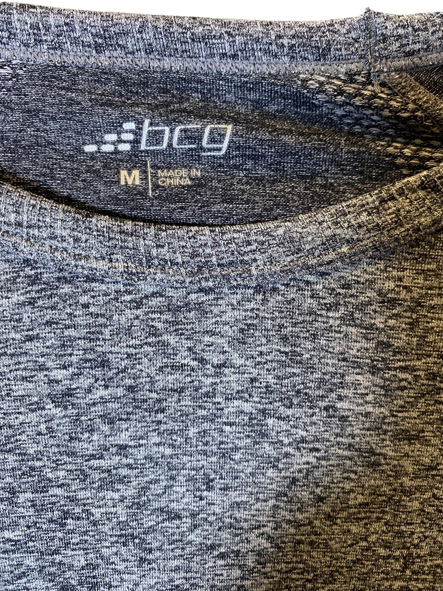 Athletic Top Long Sleeve Crewneck By Bcg In Grey, Size: M