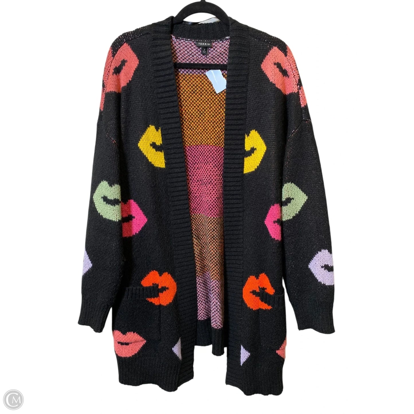 Cardigan By Torrid In Multi-colored, Size: 2x