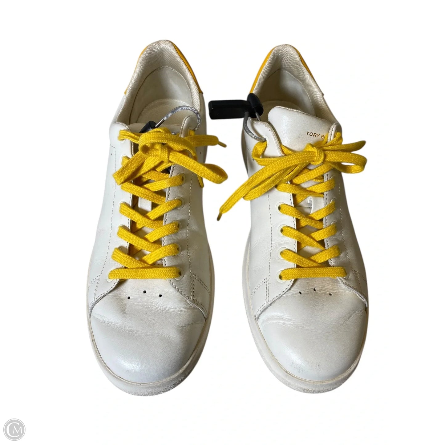 Shoes Designer By Tory Burch In White & Yellow, Size: 10