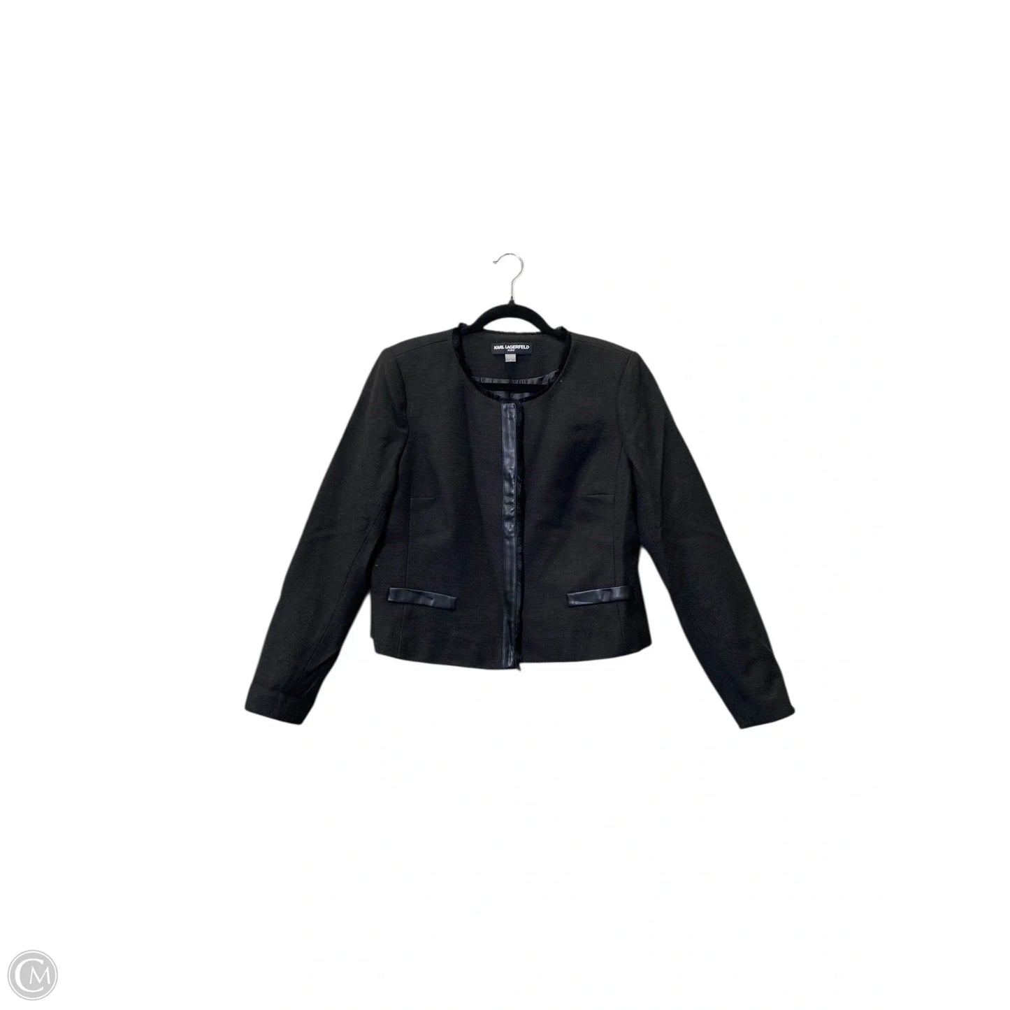 Coat Designer By Kurt Geiger In Black, Size: L