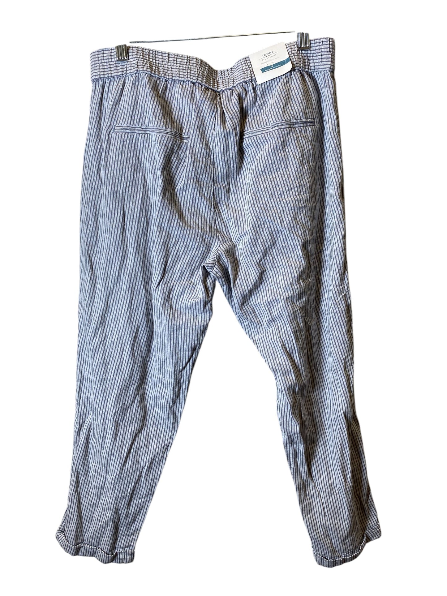 Pants Linen By Old Navy In Blue & White, Size: 8