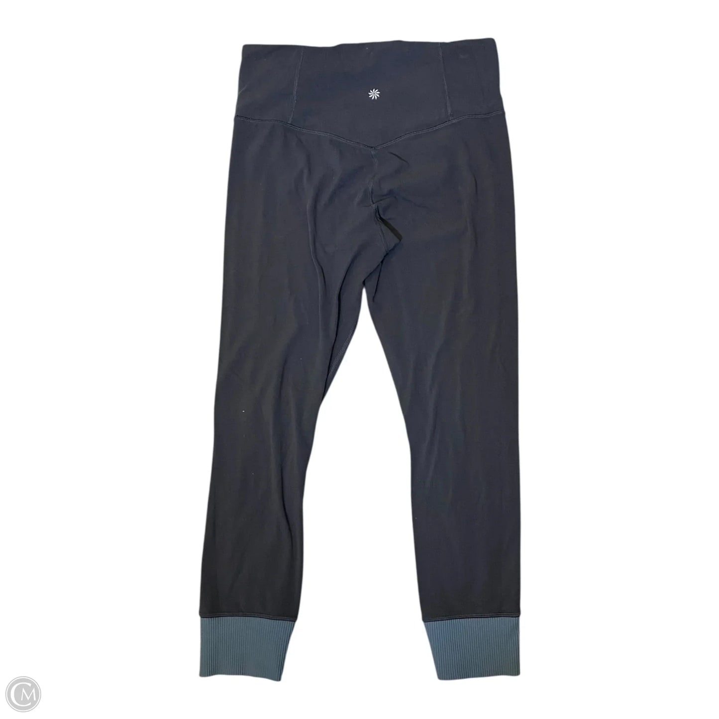 Athletic Leggings By Athleta In Black & Grey, Size: M