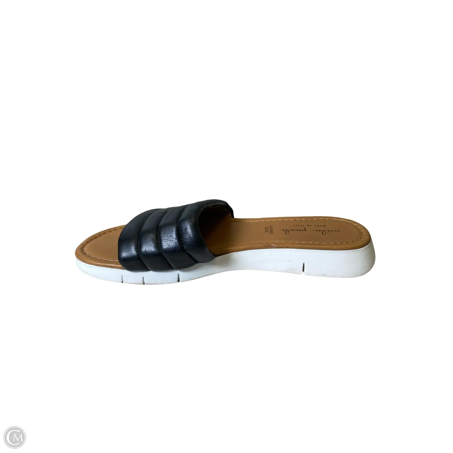 Sandals Flats By Clothes Mentor In Black & Brown, Size: 8
