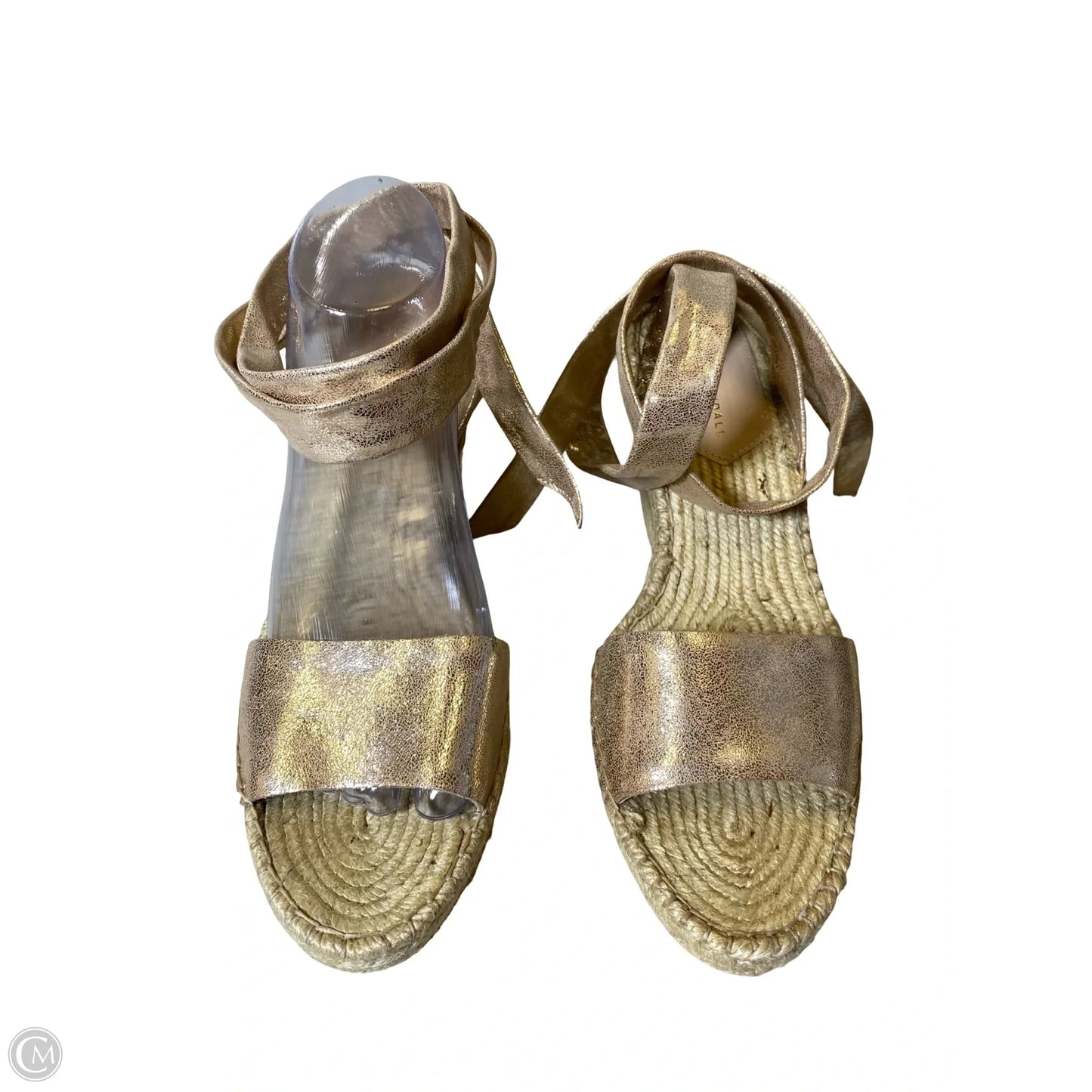 Shoes Heels Wedge By Clothes Mentor In Rose Gold, Size: 11
