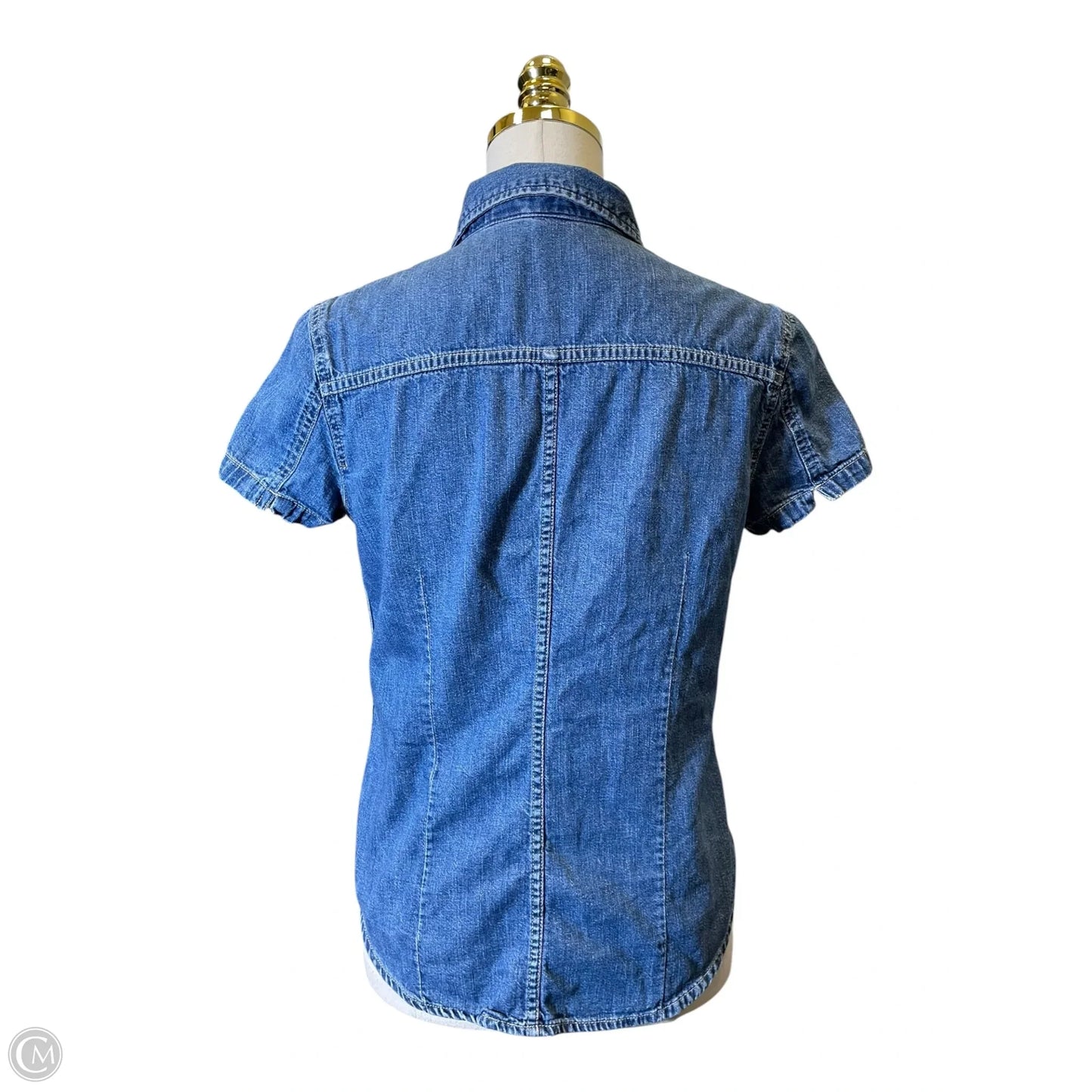 Top Short Sleeve By Gap In Blue, Size: S