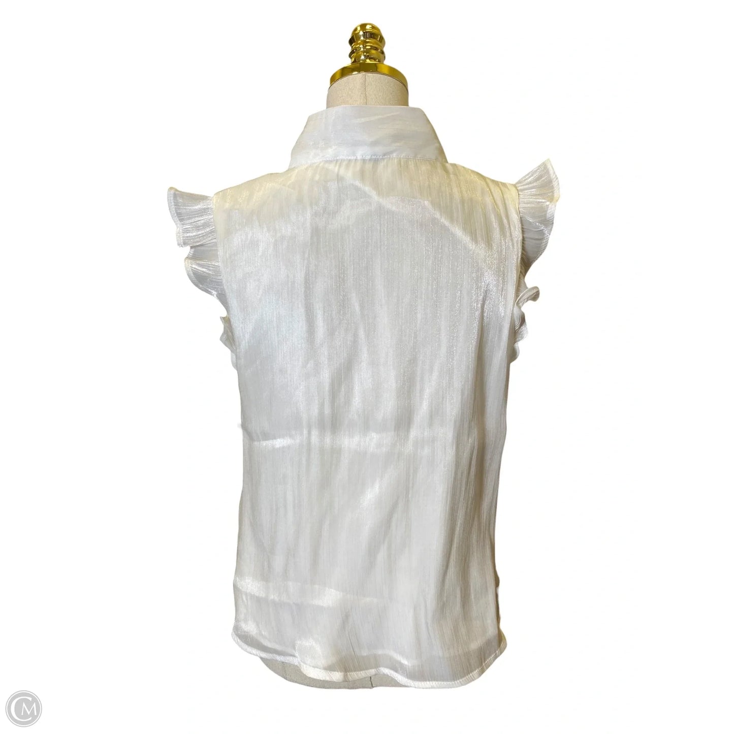 Blouse Sleeveless By Draper James In White, Size: M