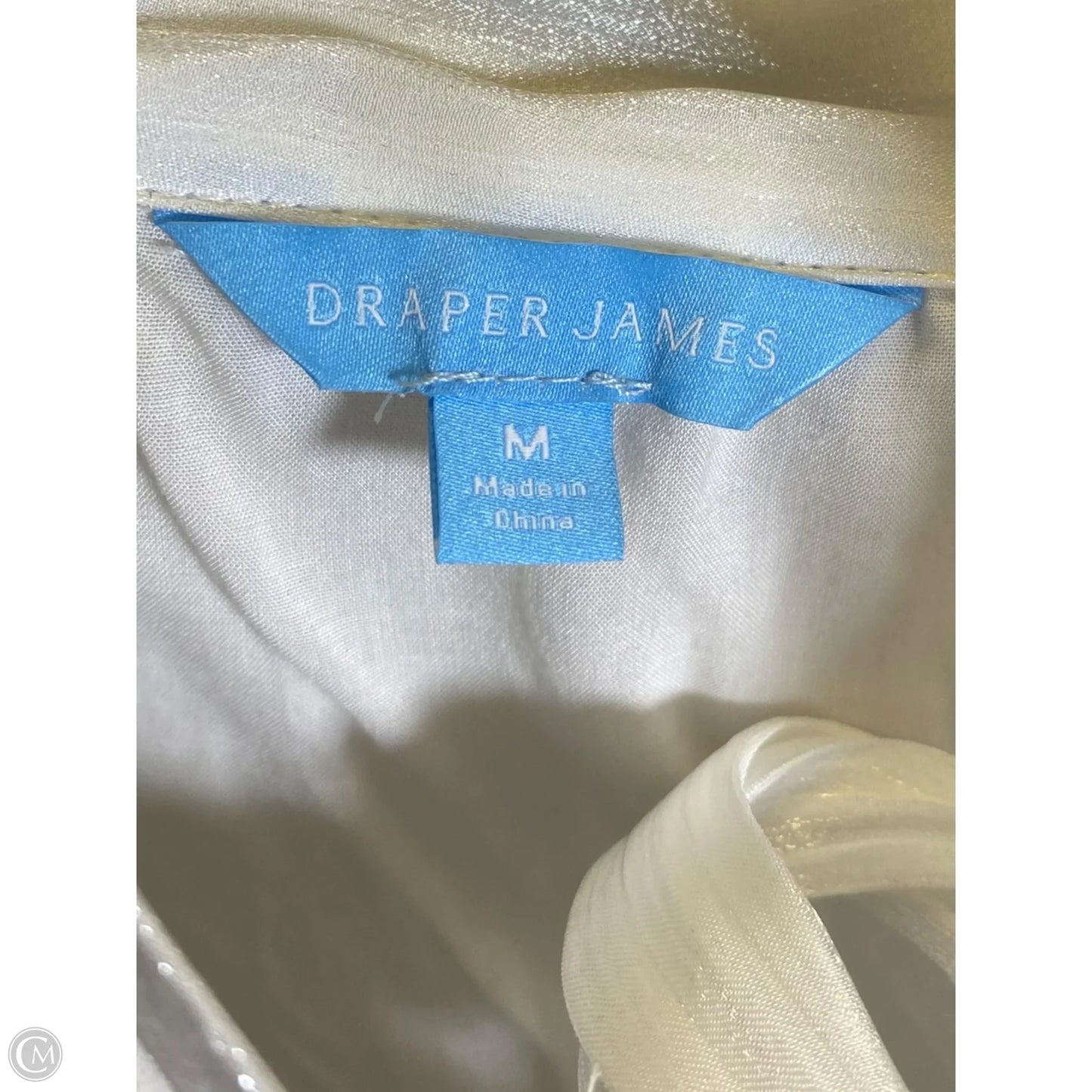 Blouse Sleeveless By Draper James In White, Size: M