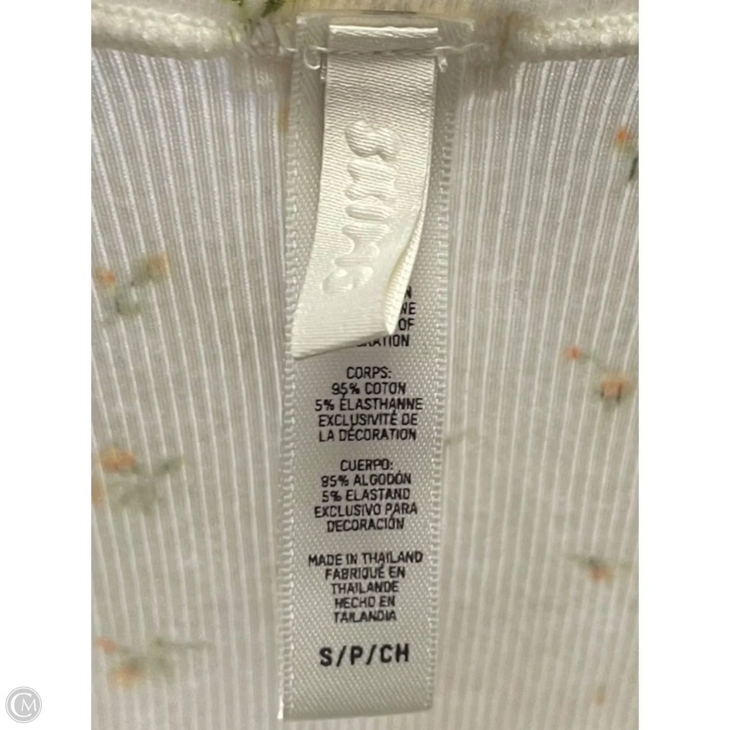 Top 2pc Sleeveless By Skims In Floral Print, Size: S