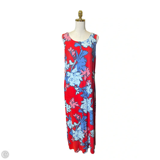 Dress Casual Maxi By Chicos In Multi-colored, Size: L