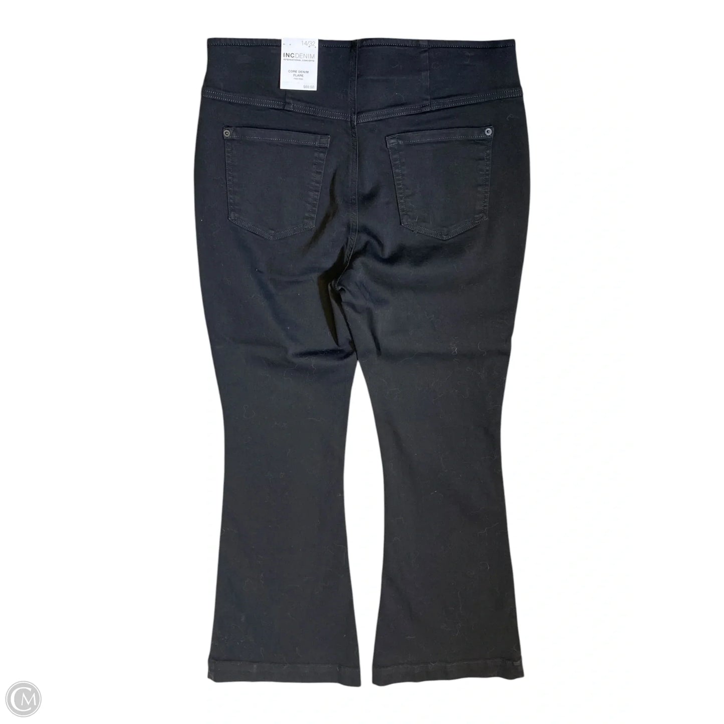 Jeans Flared By Inc In Black, Size: 14