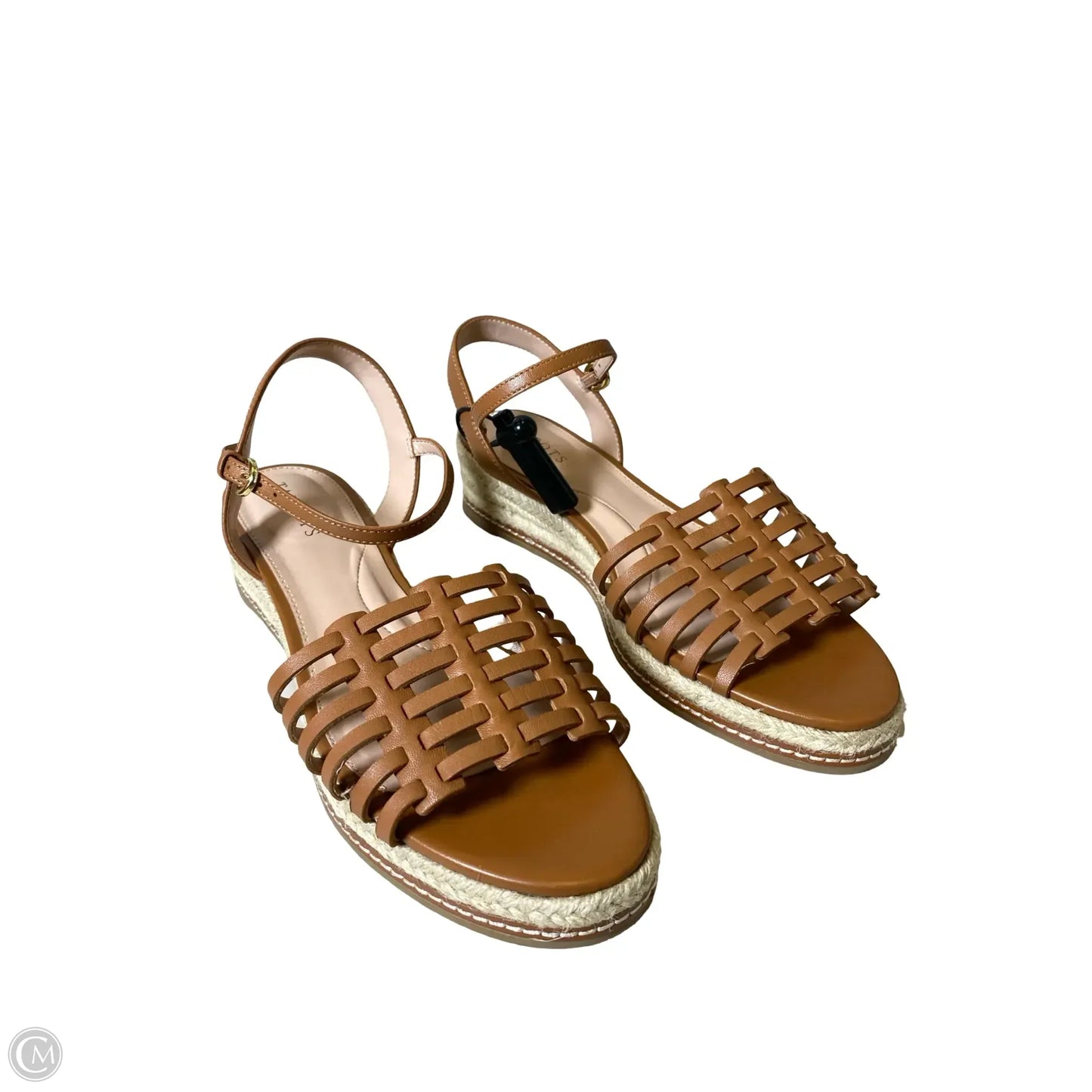 Sandals Heels Platform By Talbots In Brown & Tan, Size: 8.5