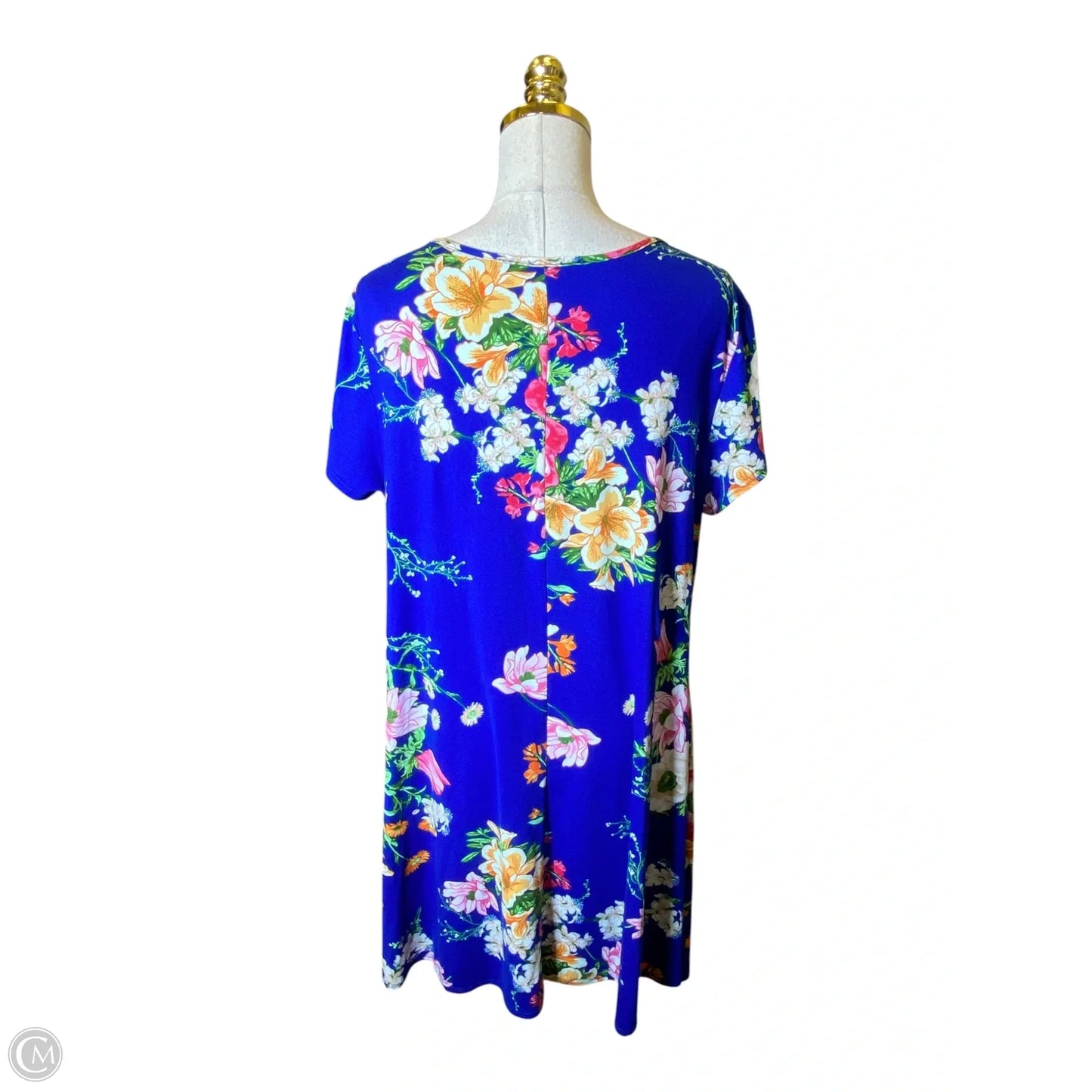 Dress Casual Midi By Clothes Mentor In Floral Print, Size: L