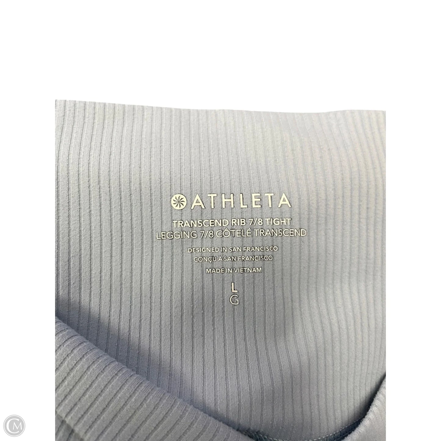 Athletic Leggings By Athleta In Blue, Size: L