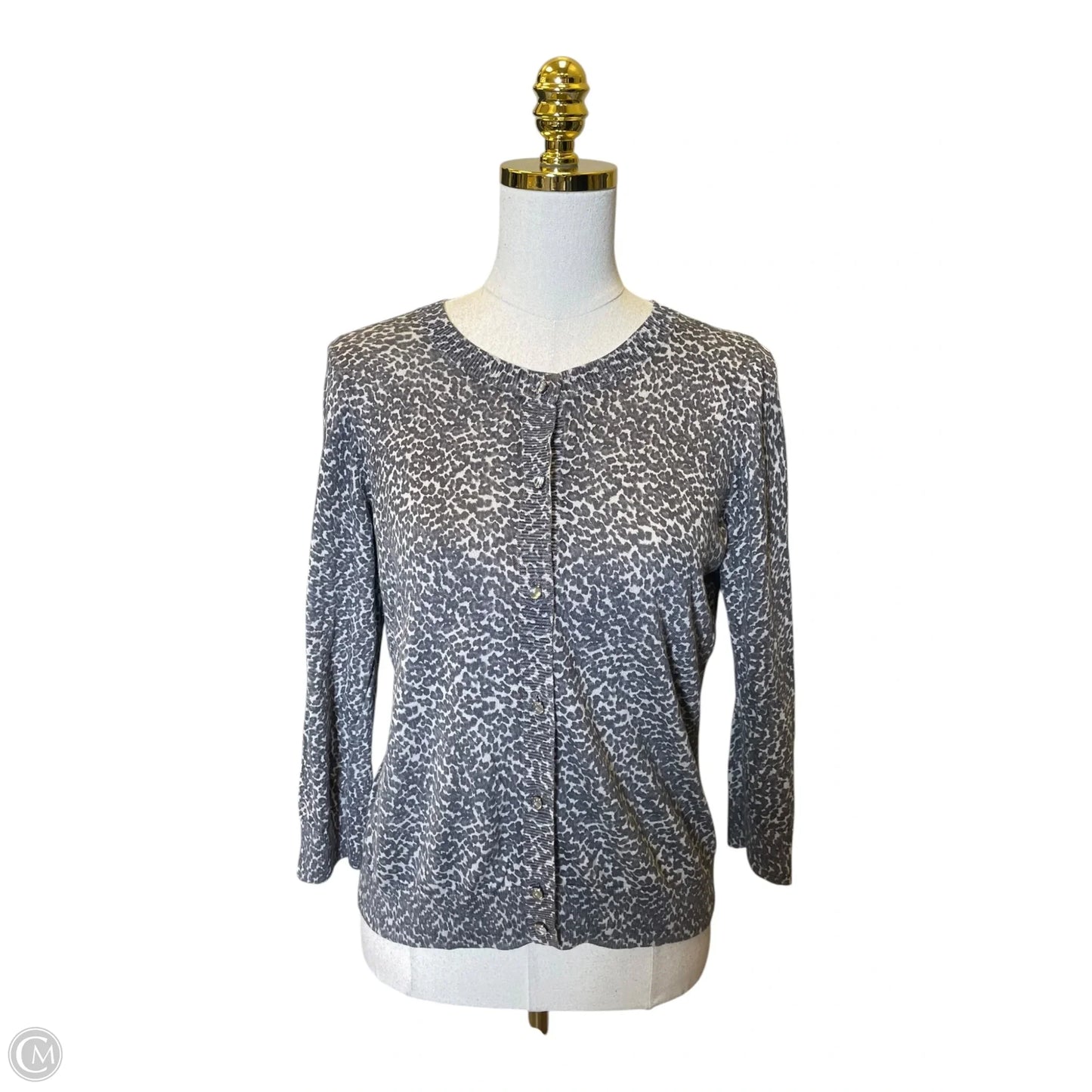 Cardigan By Talbots In Animal Print, Size: M